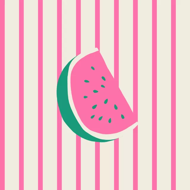 Kissen Watermelon Stripes Pink