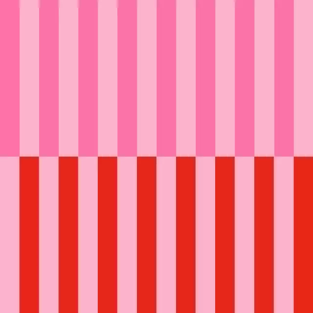 Tischläufer Stripes Checks Red Pink