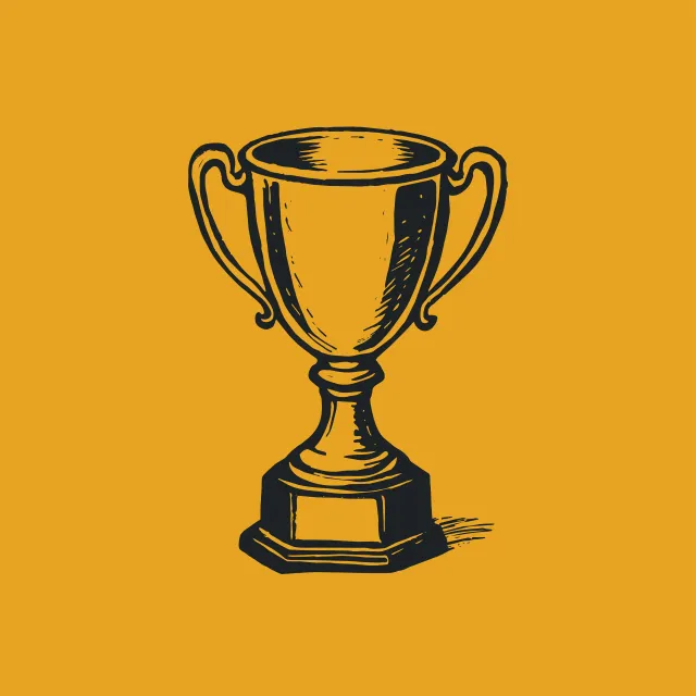 Kissen Pokal Gold