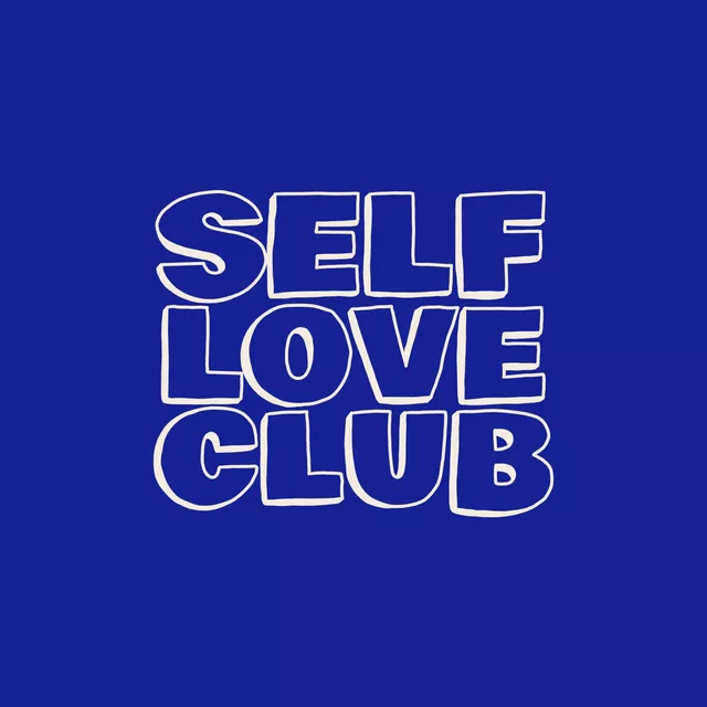 Kissen Self Love Club Blau