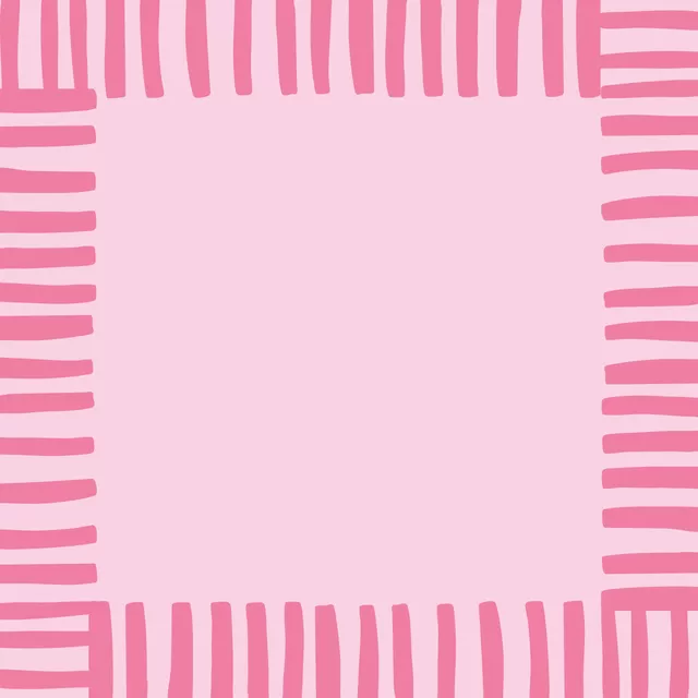 Kissen Stripes Rosa Rahmen