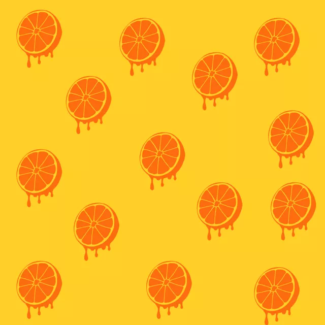 Tischset Juicy Orange Pattern