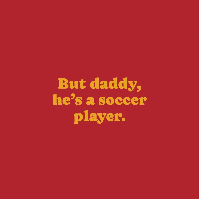 Kissen But daddy Rot