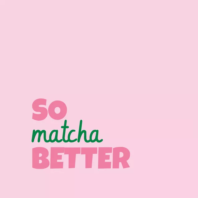 Kissen So Matcha Better