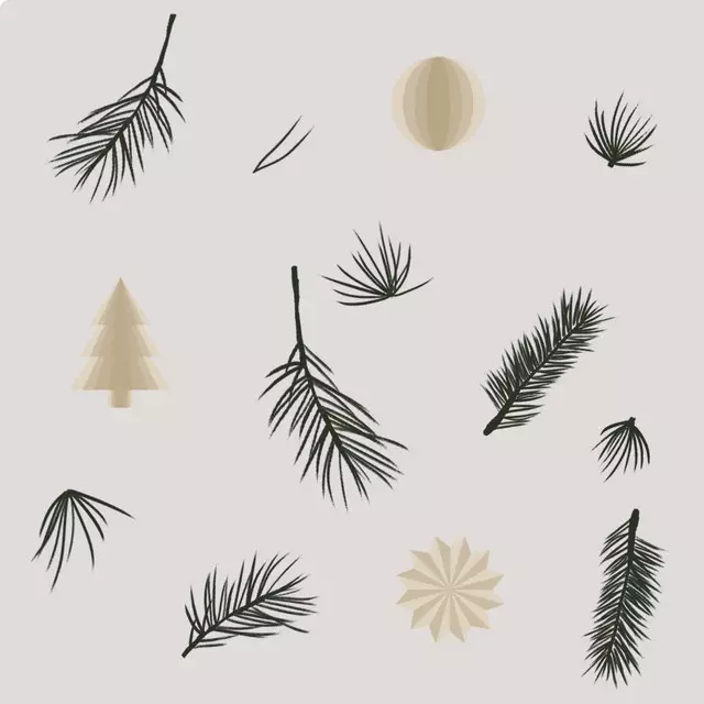 Tischset Weihnachtselemente 1