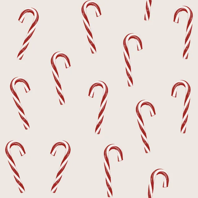 Sitzkissen Candy Canes Muster Beige