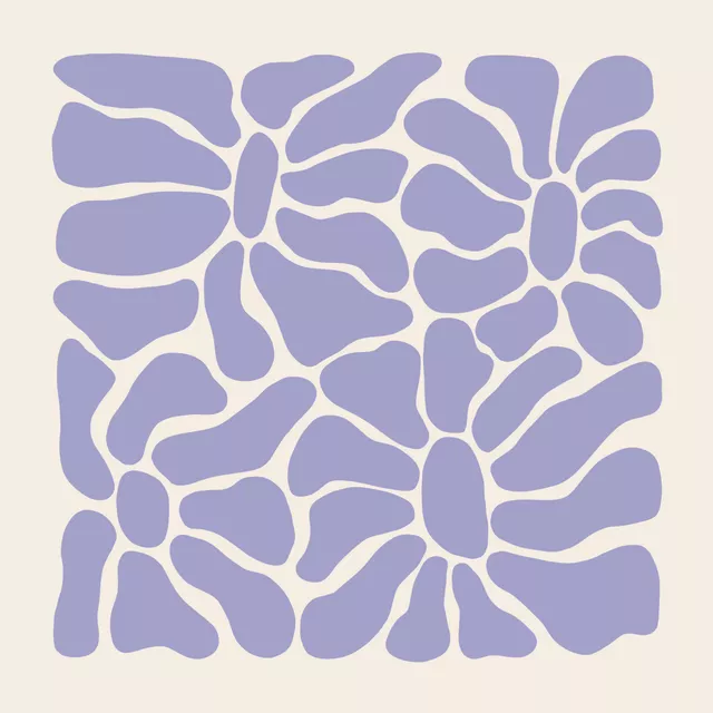 Kissen Bloom 2 Lila Beige