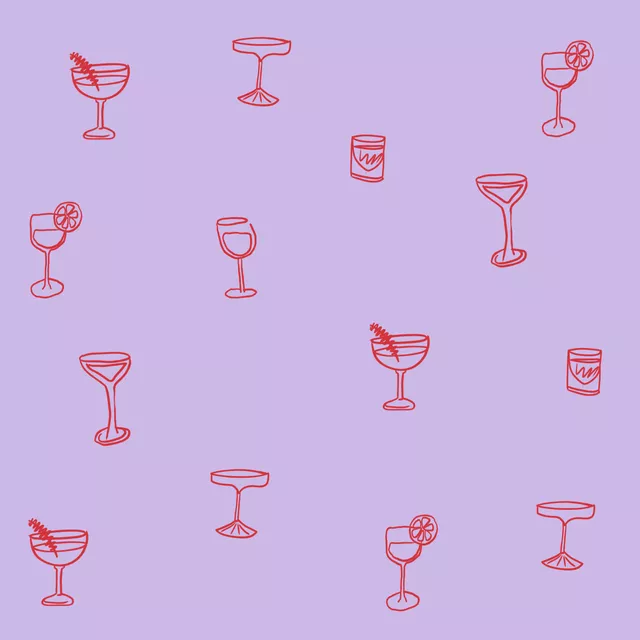 Weihnachtscocktails Lila