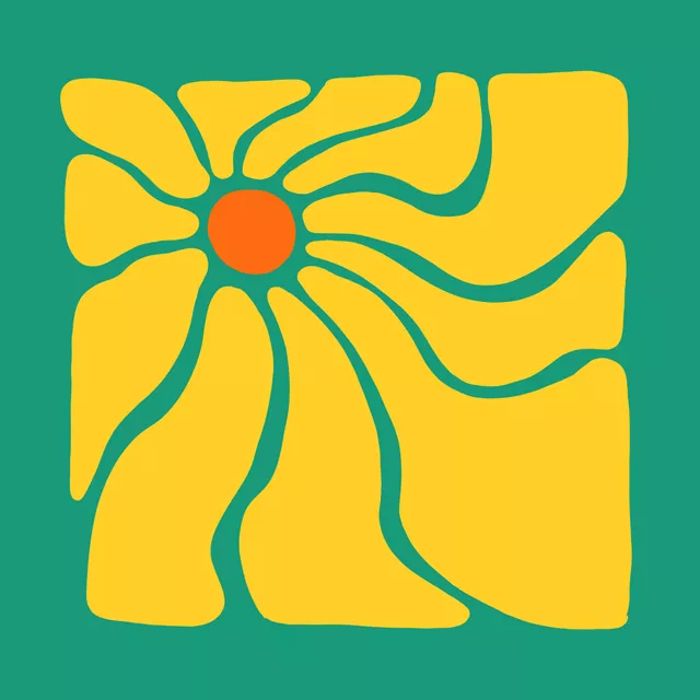 Kissen Blooming Sun