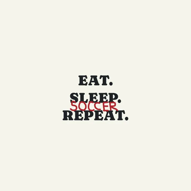 Kissen Eat Sleep Soccer Repeat