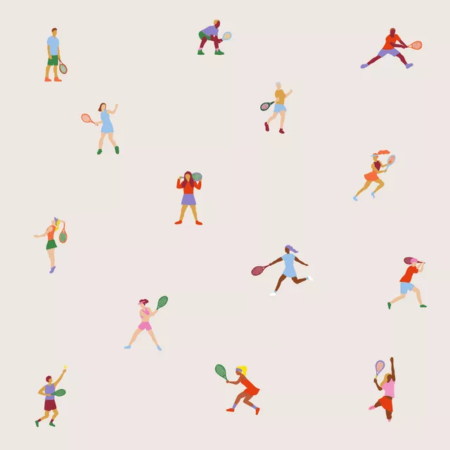 Bettwäsche Tennis Muster 1