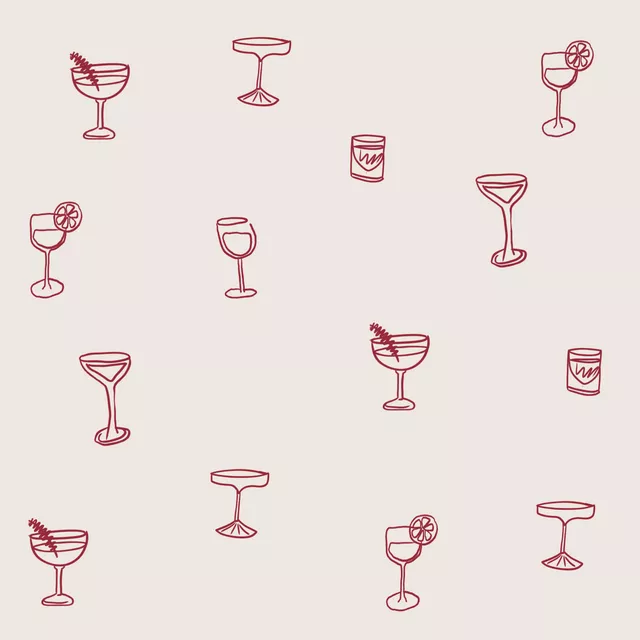 Weihnachtscocktails Dunkelrot