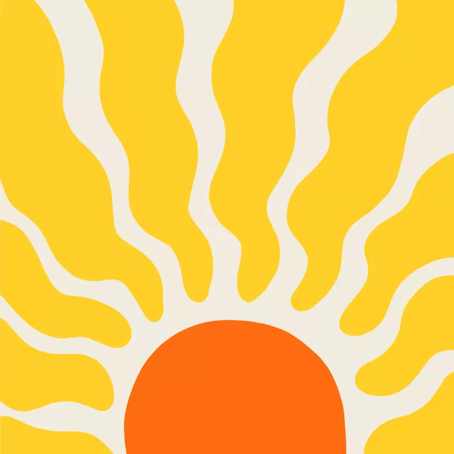 Kissen Sunrise Sun