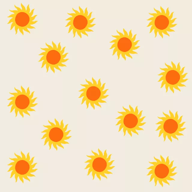 Kissen Sun Pattern