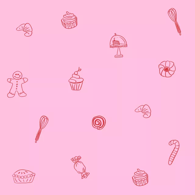 Bettwäsche Weihnachtselemente Pink