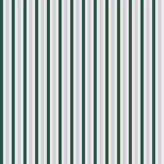 Stripes Moosgrün Blaugrau
