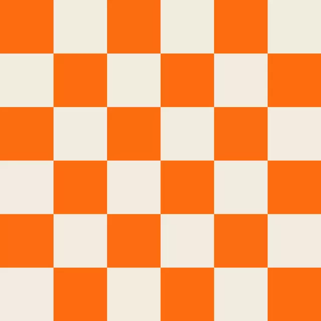 Kissen Checks Orange Beige