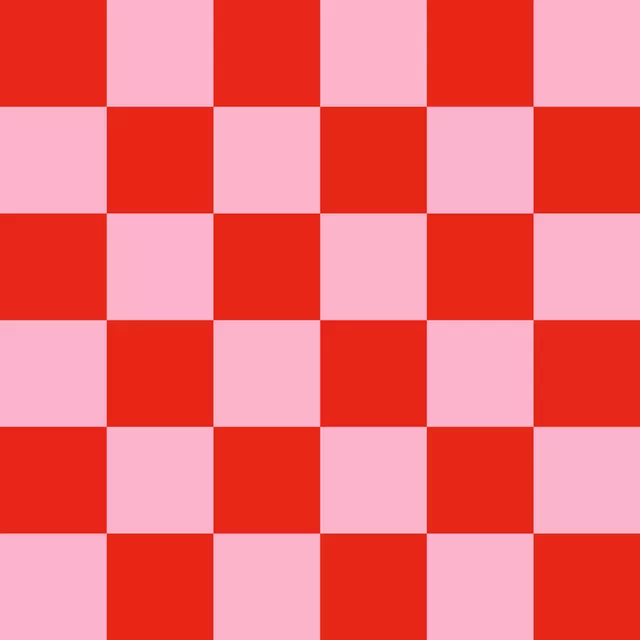 Kissen Checks Pink Red