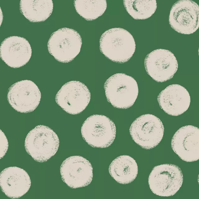 Kissen Dots grün