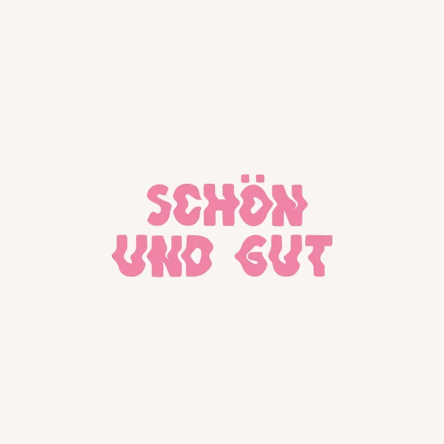 Kissen Schön und gut pink