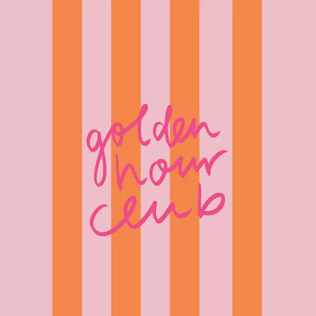 Kissen Golden Hour Club pink