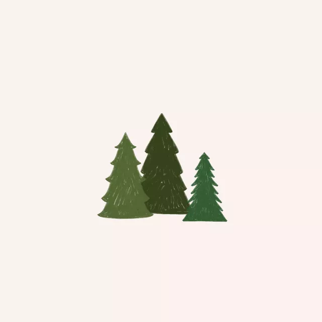 Kissen Winter Trees