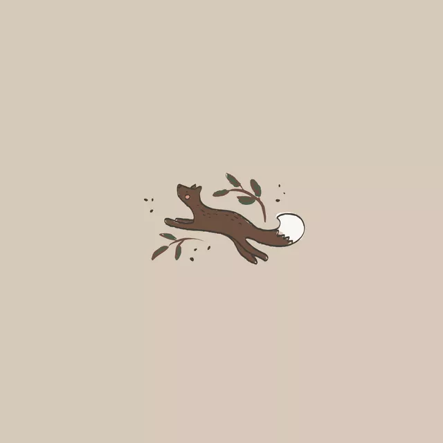 Kissen Fuchs Herbst braun
