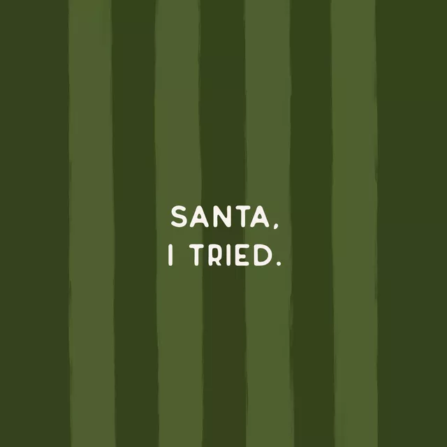 Kissen Santa Quote