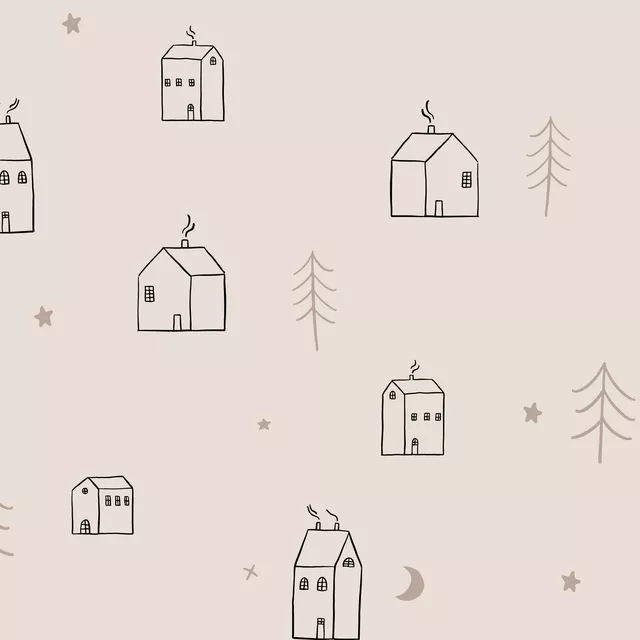 Tischläufer House Pattern Minimal