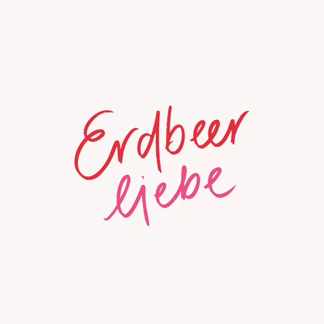 Kissen Erdbeerliebe pink