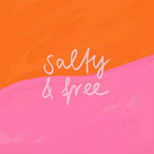 Kissen Salty and Free pink