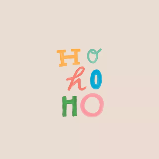 Tischläufer Ho Ho Ho Colorful Xmas