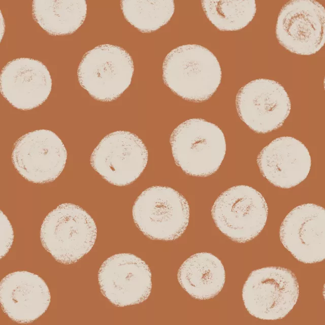 Kissen Dots brown