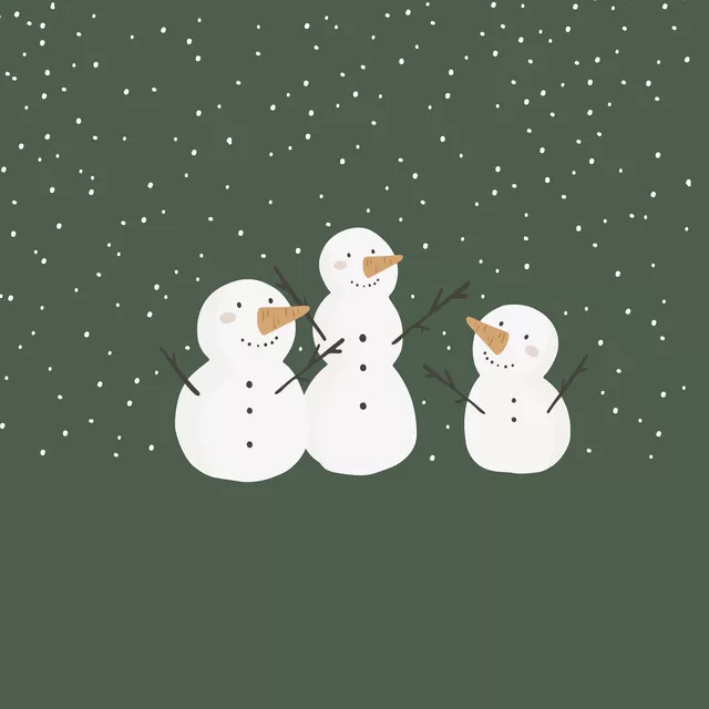 Kissen SCHNEEMANN GRÜN