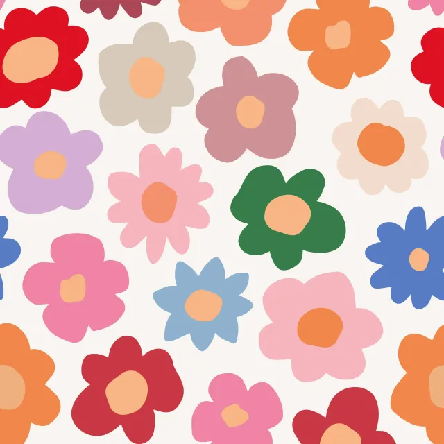 Kissen Daisy Allover bunt