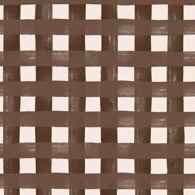 Kissen Art Karo braun