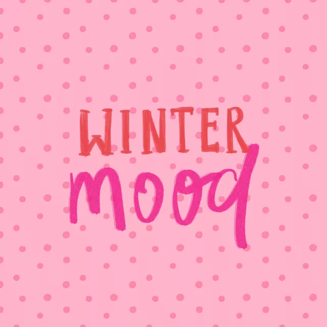 Kissen Winter Mood Quote