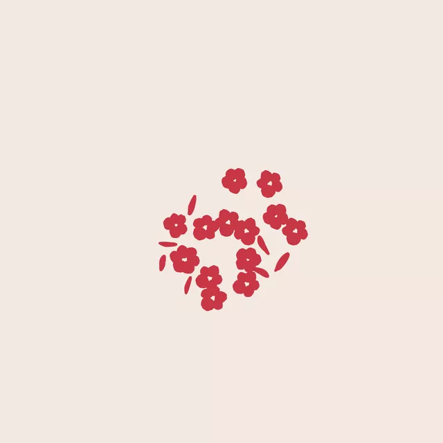 Kissen Red Flowers