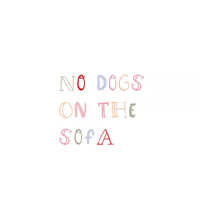 Tischset Dog Quote
