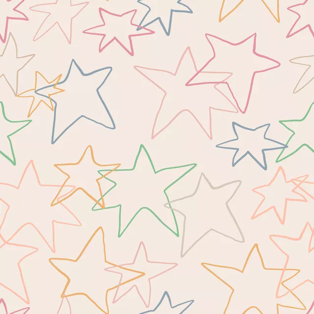 Bettwäsche Colorful Xmas Star Allover