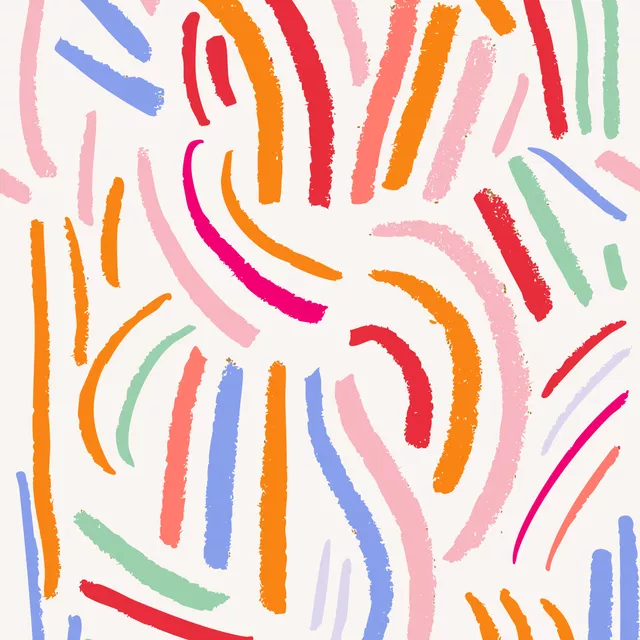 Kissen Ethno Allover Muster bunt