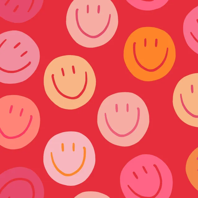 Smile Allover rot
