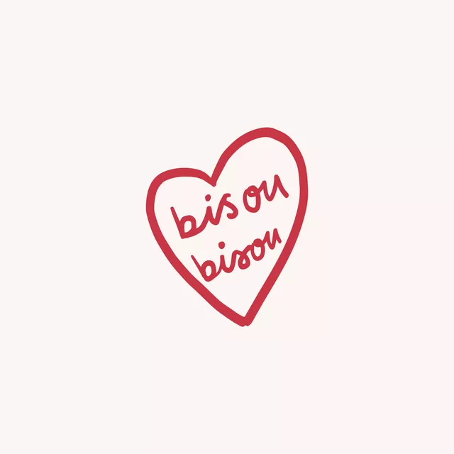 Kissen Bisou Bisou