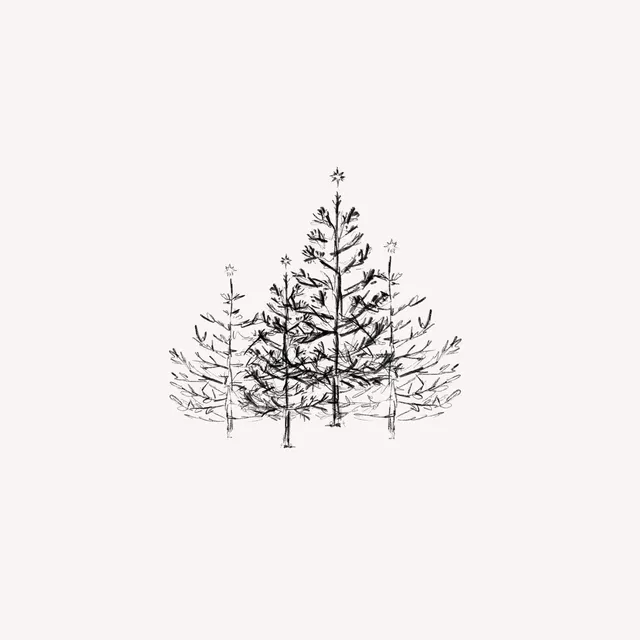 Kissen Classy Xmas Tree Schwarz