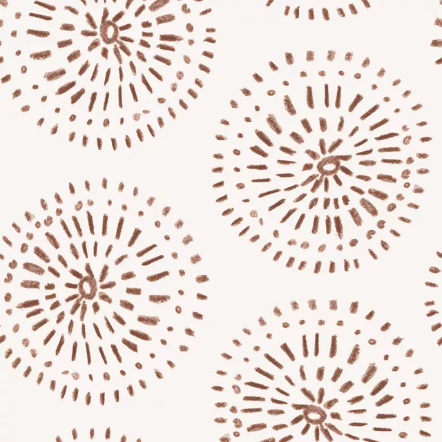 Tischdecke Ethno Kreise Allover braun