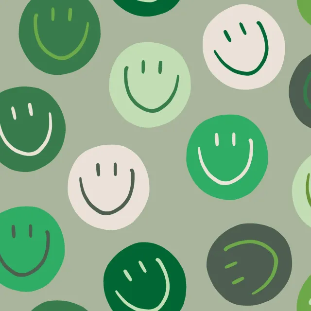 Tischdecke Smile Allover grün