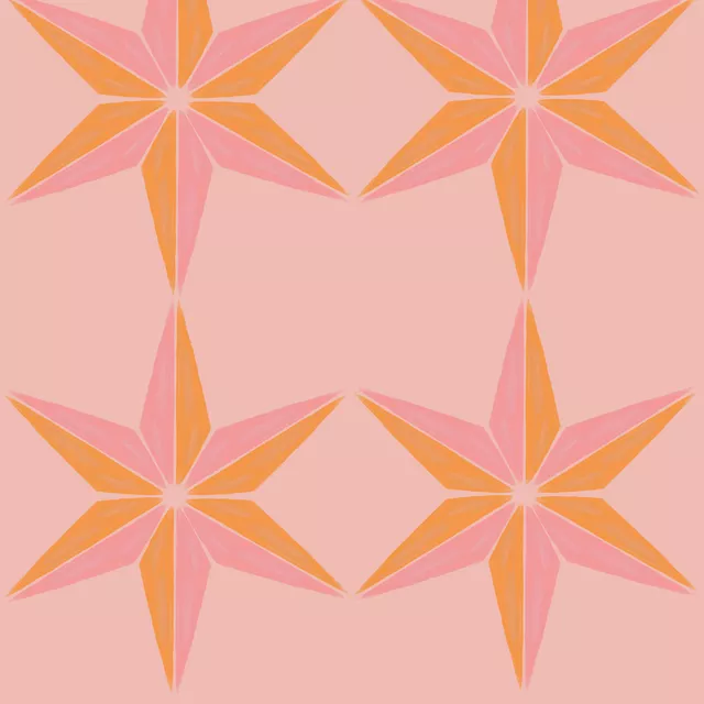 Kissen Colorful Xmas Star Pattern