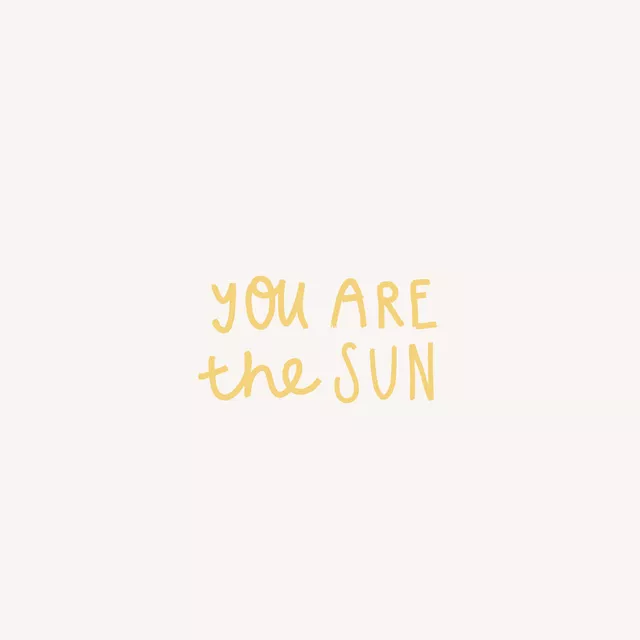 Kissen You Are The Sun Buttermilk