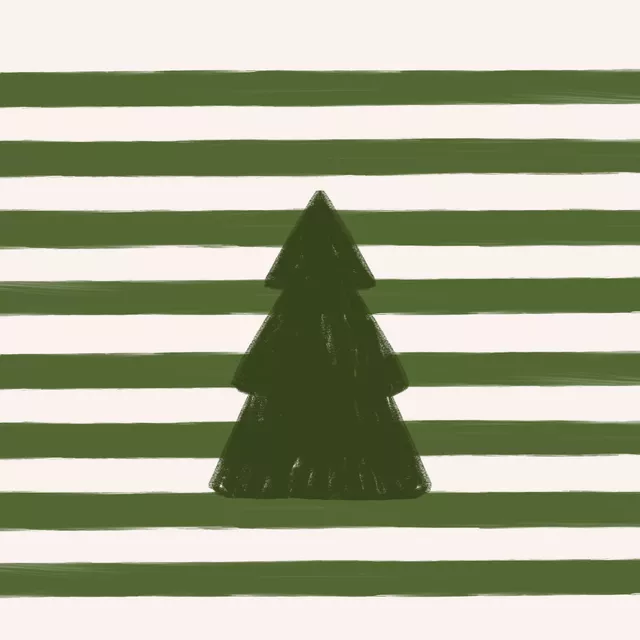 Kissen Stripes Tree