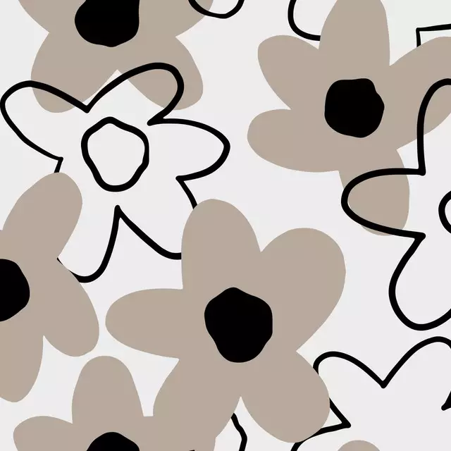 Bankauflage Spring Flower Pattern